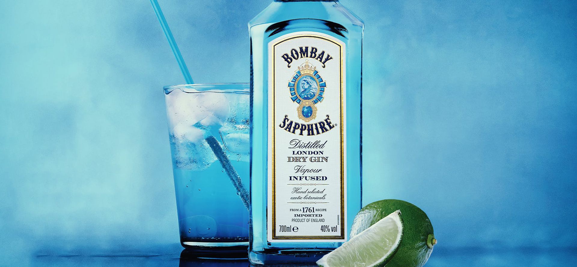 Bombay Sapphire Gin.