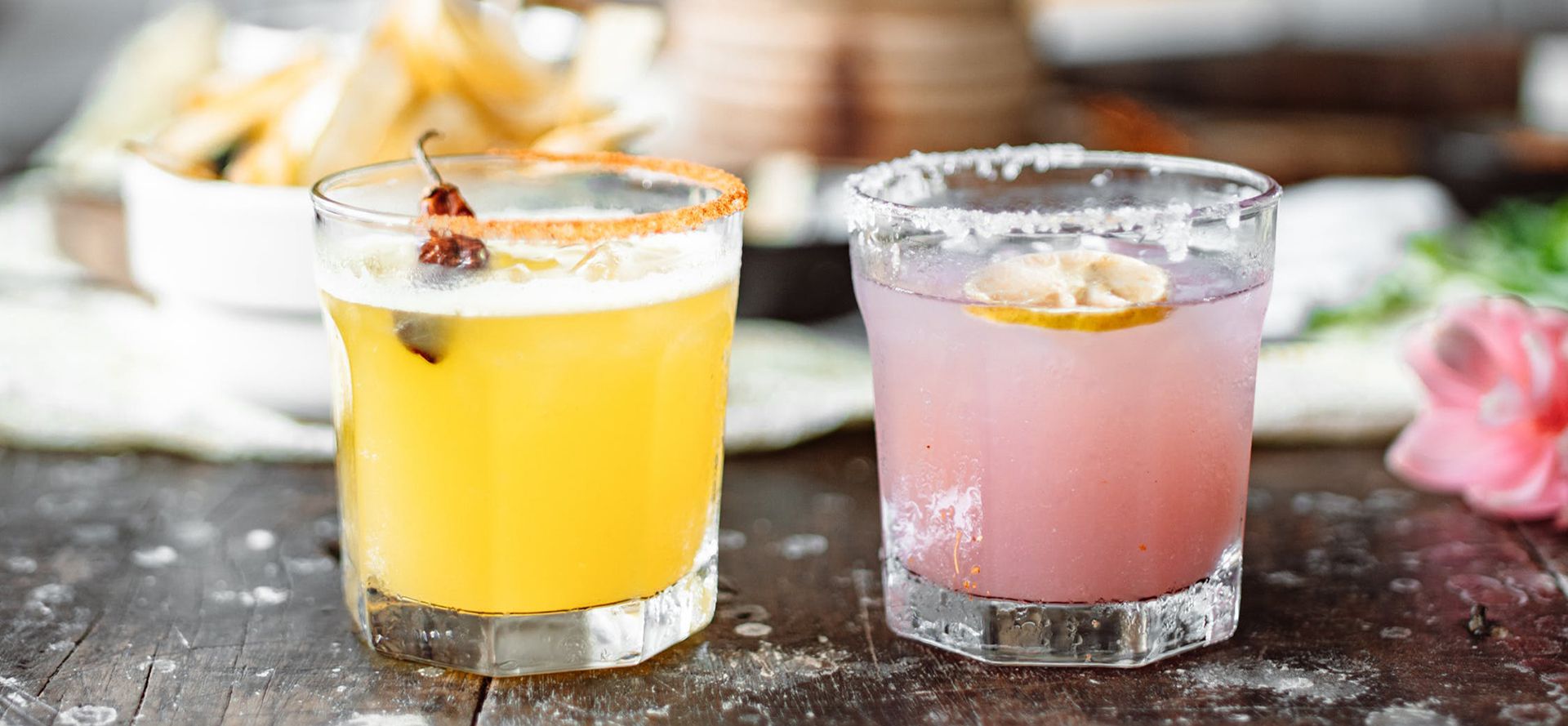 Guava And Pineapple Vodka Coctails.